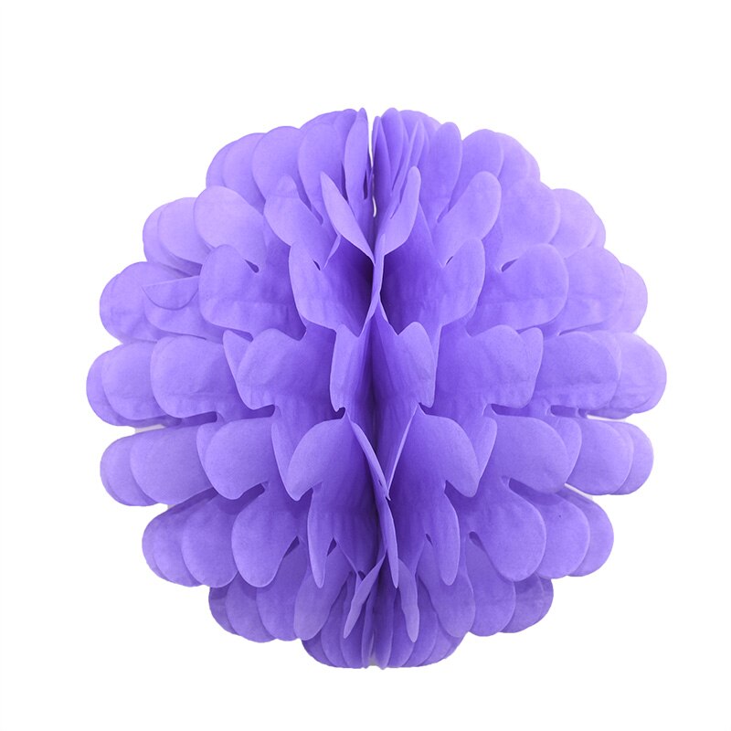 1 pc 20/25 cm Papier Bommel Blume Ball Heimat Hochzeit Dekoration Baby Dusche Geburtstag Partei Liefert Dekorative Papier pom Poms: Violett / 25cm