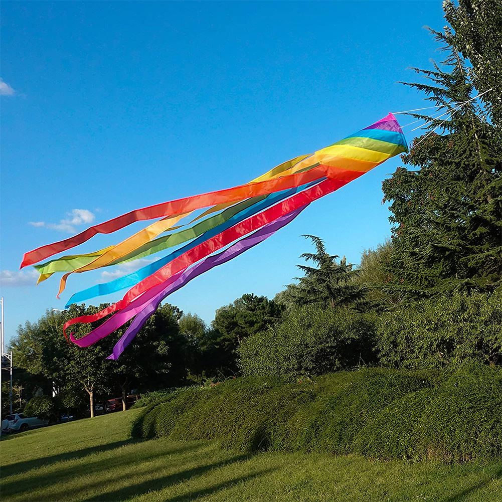 60X90Cm Windzak Regenboog Wind Richting Meting Outdoor Achtertuin Camping Opknoping Decoratie Uv-bestendig Weerbestendig