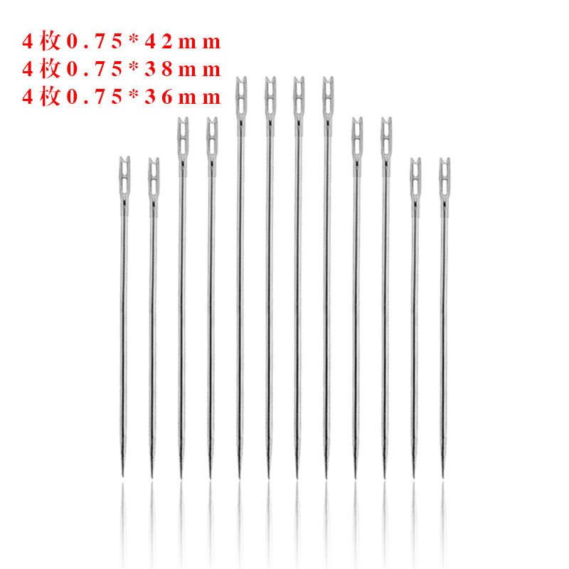 10bag/lot One Second-Needles Self Threading Needles Hand Sewing Side Opening Needles Blind Needle Steel Sewing Needle Darning: A12pcs