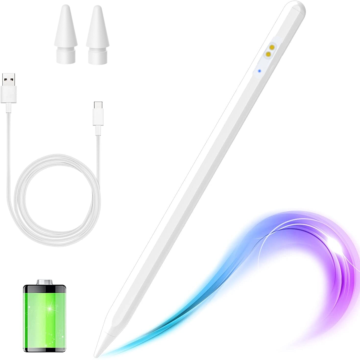 Penna K5 USB-C Per IPad – Ricarica Magnetica E Rapida, Compatibile Pro/Air/Mini E 10a Gen