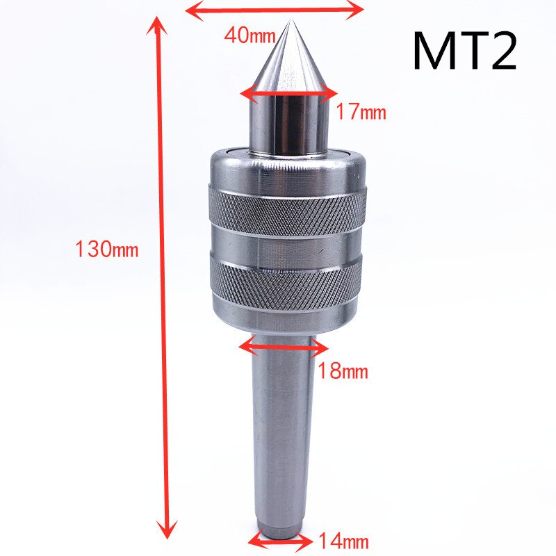 MT2 0.001 Nauwkeurigheid Preciseringen Stalen Draaibank Live Center Taper Tool Triple Lager Voor Cnc Cutter Draaibank Tool Voor Metaal Hout draaibank