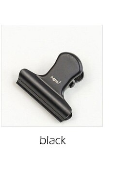 Trombone rétro en métal doré Bronze, 1 pièce, petit trombone, Clip de reliure pour Photo, Message, fichier, billet, papeterie scolaire et de bureau sl2570: black