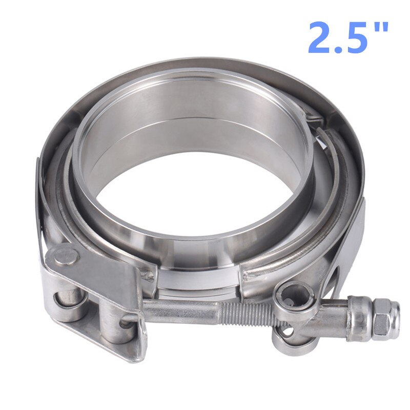 Stainless Steel Auto 3 Quick Release V band Clamp 2" 2.5" 3" 4" Inch V-band 3 Inch Male Female Exhaust Flange 76mm Vband Clamps: 2.5 inch  64.3mm