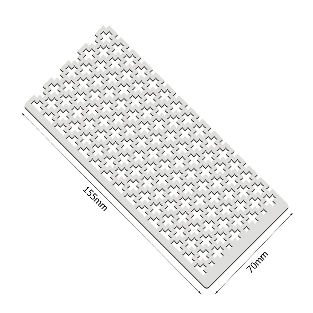 Drill Cross Stitch Ruler Diamond Painting 125 Square Tools Embroidery Retro Envelope Birthday Card Fire Painting Supply: 70mm