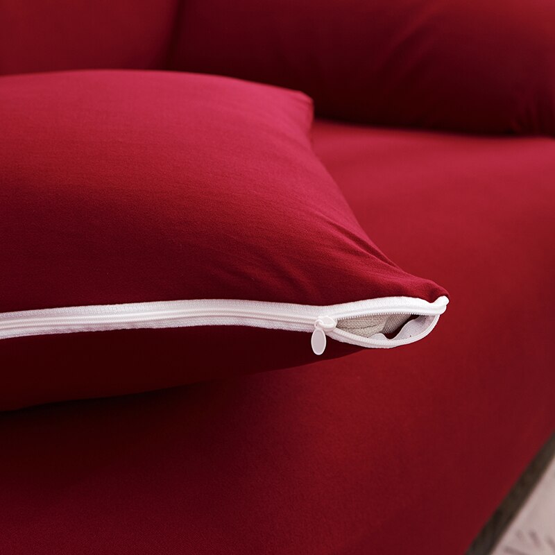 Rød elastisk sofadæksel til stue sofahåndklæde sofadæksel stræk elastisk sofa slipcover 1/2/3/4 pers