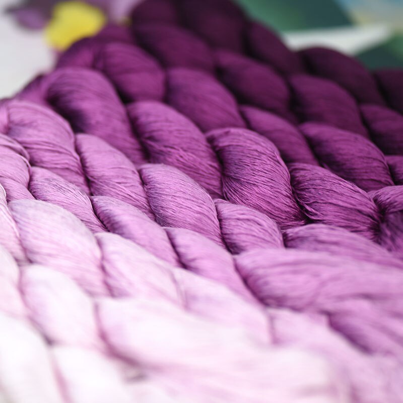 Hilo de seda para bordar, 100% seda, punto de cruz, 10 colores puros