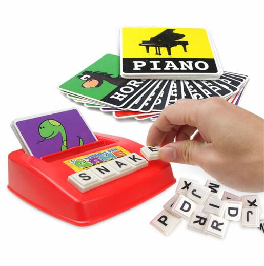 113 stk/sæt engelsk læsefærdigheder kort skrivemaskine desktop spil tidligt børn uddannelse legetøj alfabet bogstaver kort læsefærdighed lær zxh