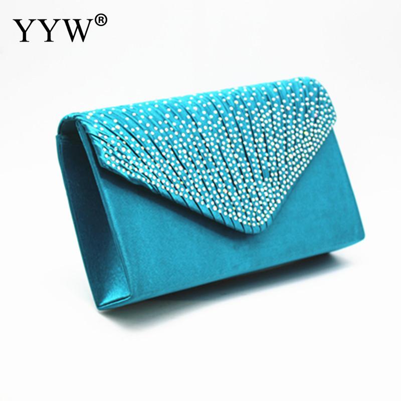 Purple Women Wedding Clutch Luxury Handbag Women Bags Clutch Female Yellow Summer Clutches Female Evening Prom Bag: blue