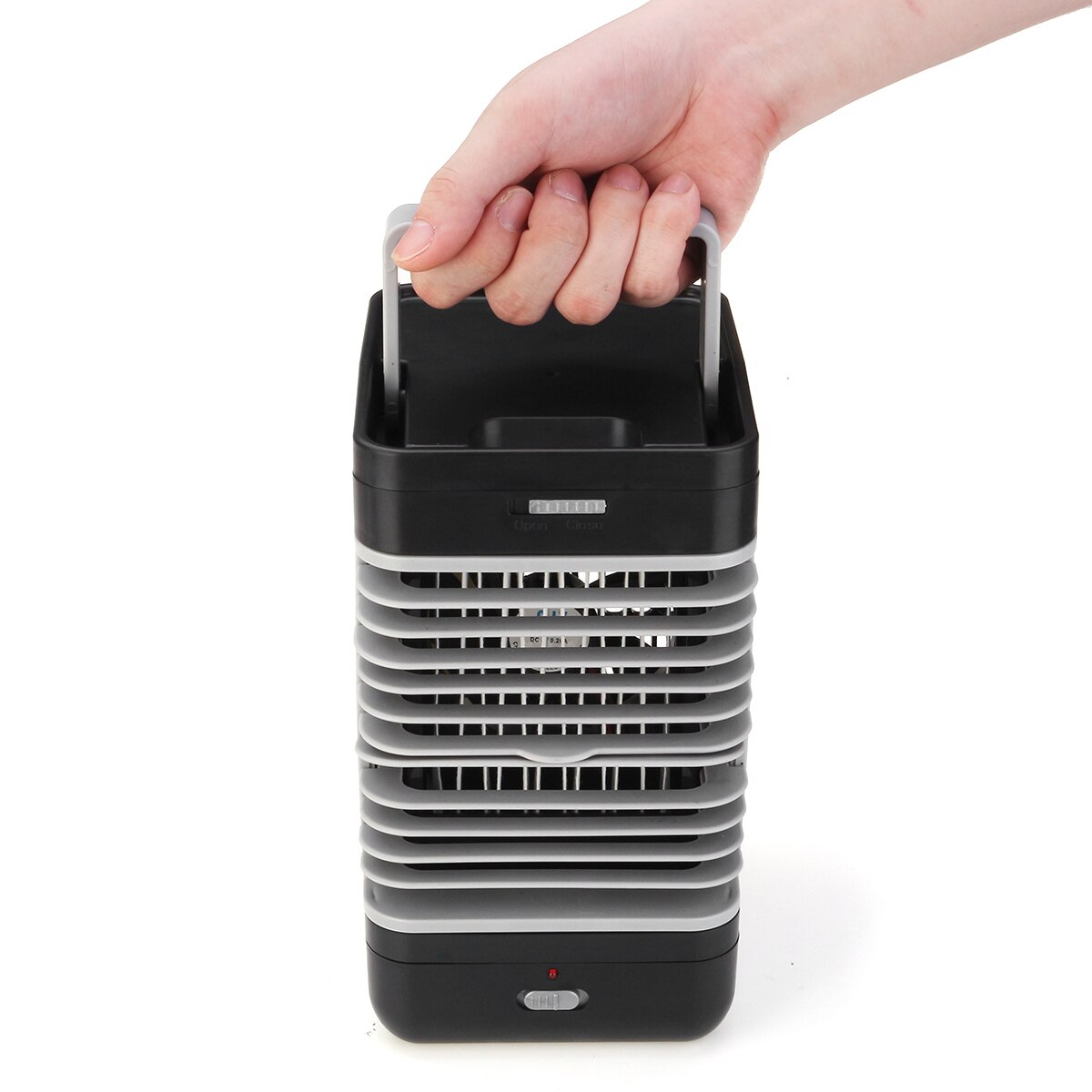 Portable Air Conditioner Humidifier Purifier Desktop Cooling Fan Air Cooler Black Fan for Camping Outdoor Activities US/AU Plug