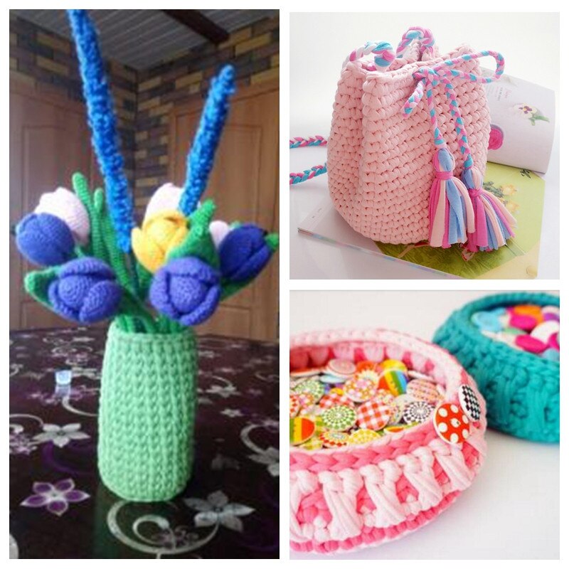 100 g/stks 30M Breien Dikke Draad Gehaakte Doek Garen breien crochetting draad DIY Tas Handtas Tapijt Kussen Katoenen Doek