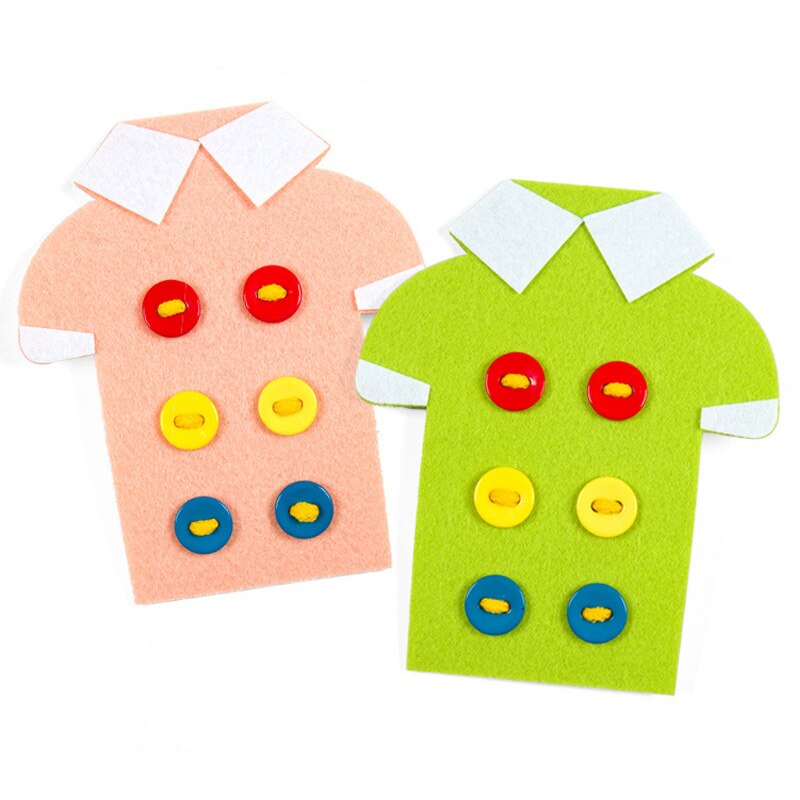 Materiales de fieltro para manualidades, juego de rompecabezas de 14x18cm, 1 pieza, no tejida, aprender a atar zapatos, tela de fieltro, oso pequeño