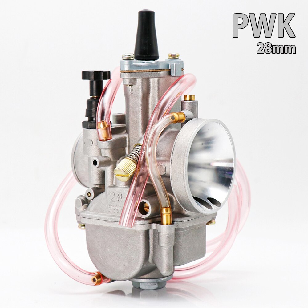 SCL MOTOS-carburador PWK para motocicleta, 21, 24, 26, 28, 30, 32, 34mm, con Power Jet para 2T, 4T, Keihin, Koso, PWK, 75cc-250cc: 28mm