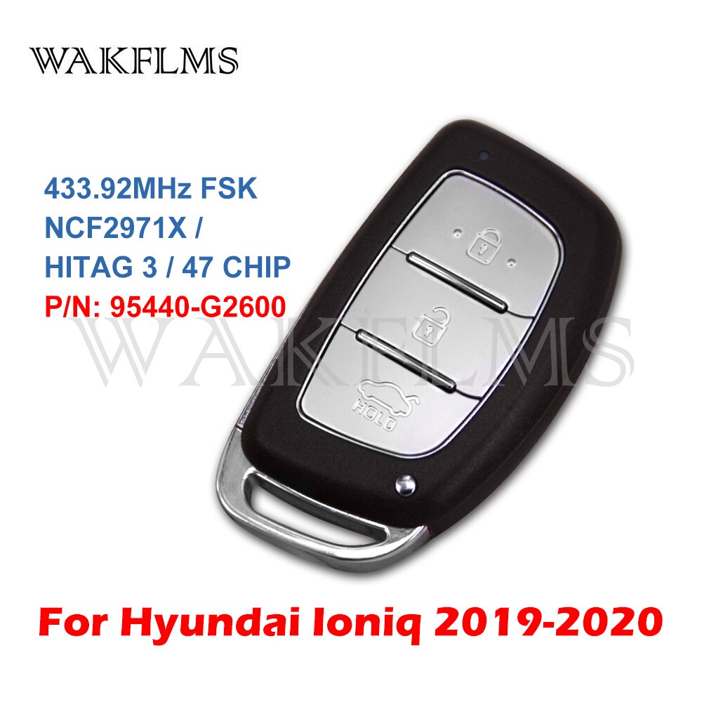 95440-G2600 Voor Hyundai Ioniq 433.92Mhz ID47 Passieve Keyless Entry Gaan Proximity Smart Auto Remote Key Vervanging