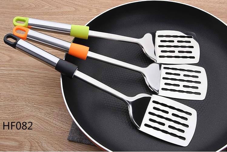Utensilios de cocina Gadgets de acero inoxidable Multi Freed Steak Fish Pizza espátula para alimentos utensilios de cocina derrames palas pala 6 piezas/lote: HF082