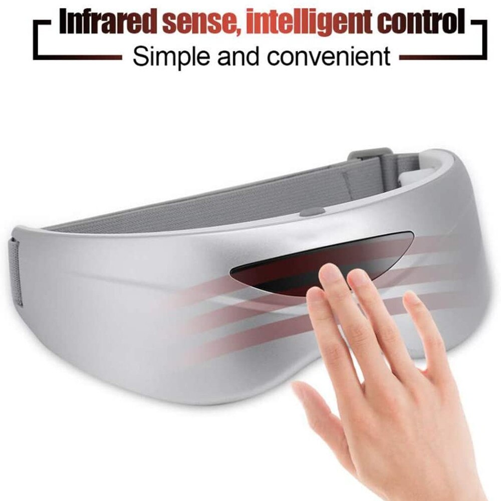 Electric Eye Massager With Air Compression Infrared Sense Magnet Vibration Eye Care Machine for Dark Circles and Improve Sleep