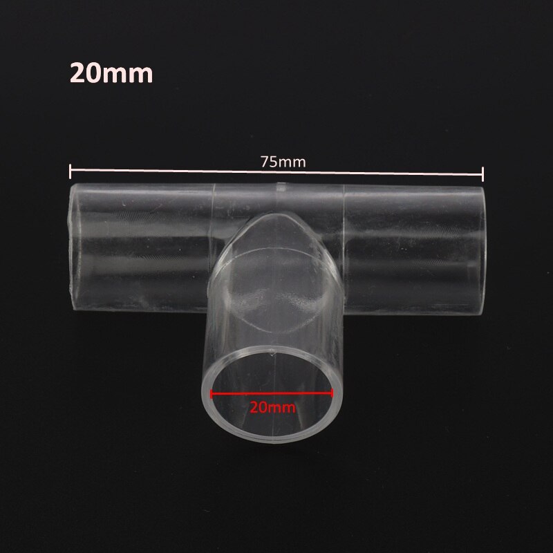 1pc 20mm 25mm akryl t-koppling genomskinligt rör v... – Vicedeal