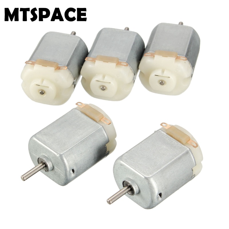 Mtspace 5 stk / sett  dc 3v mini motor til diy fjernkontrollen leken bil robot 18000 rmp / minutt 20 x 15 x 25mm