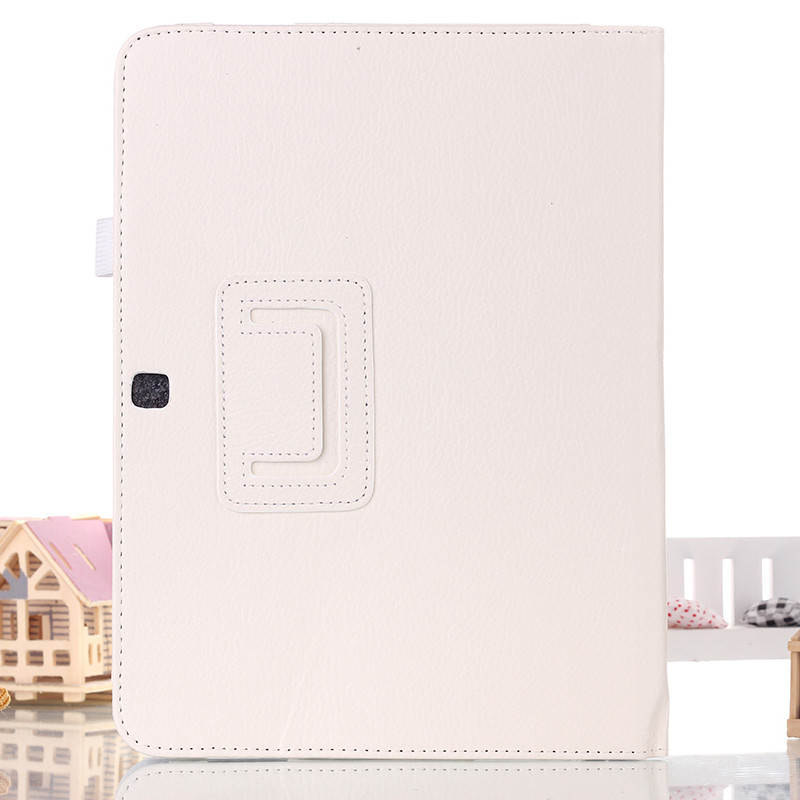 Livre d'affaires housse en cuir pour Samsung Galaxy Tab 3 10.1 P5200 P5210 P5220 tablette: WHITE