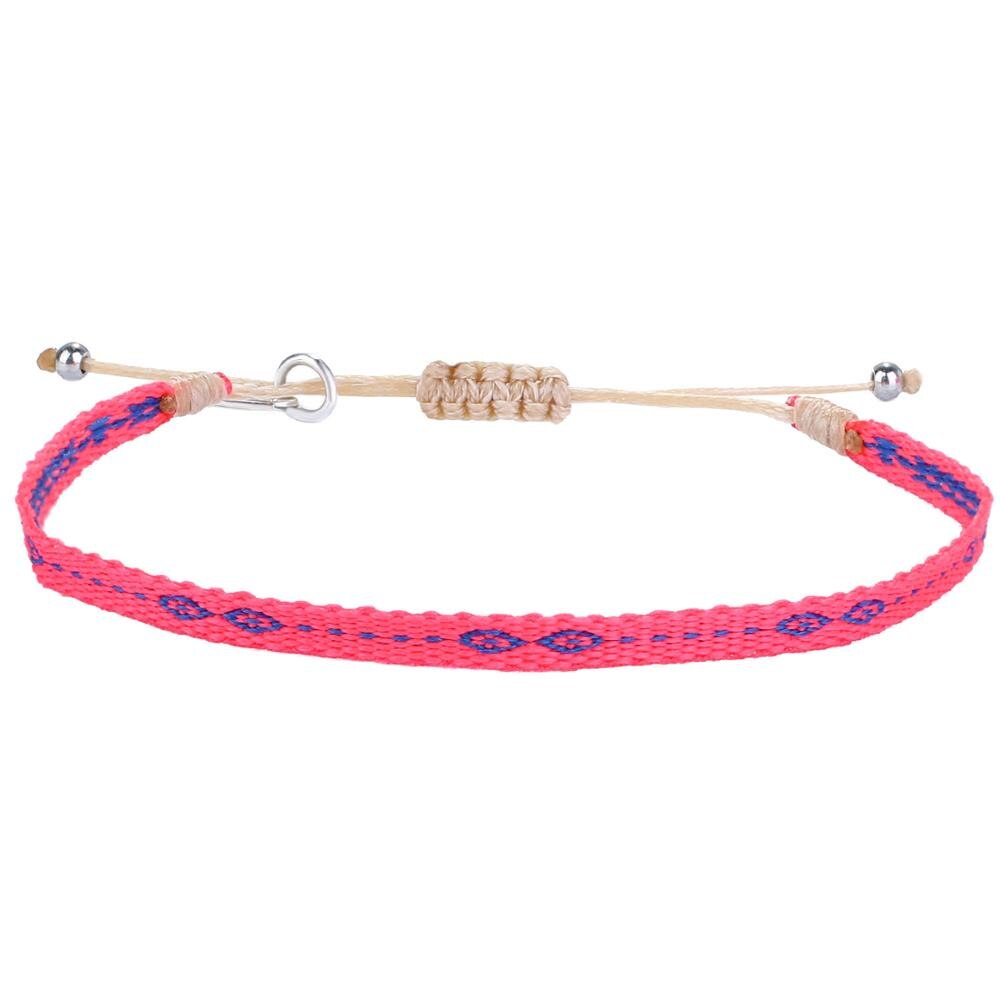 KELITCH Sveglio Delle Ragazze di proprietà di Seta Braccialetti Attorcigliati Fatti A Mano Stringa di Corda Intrecciata Amicizia Dei Braccialetti Delle Donne Dei Braccialetti Regolabili: Default Title
