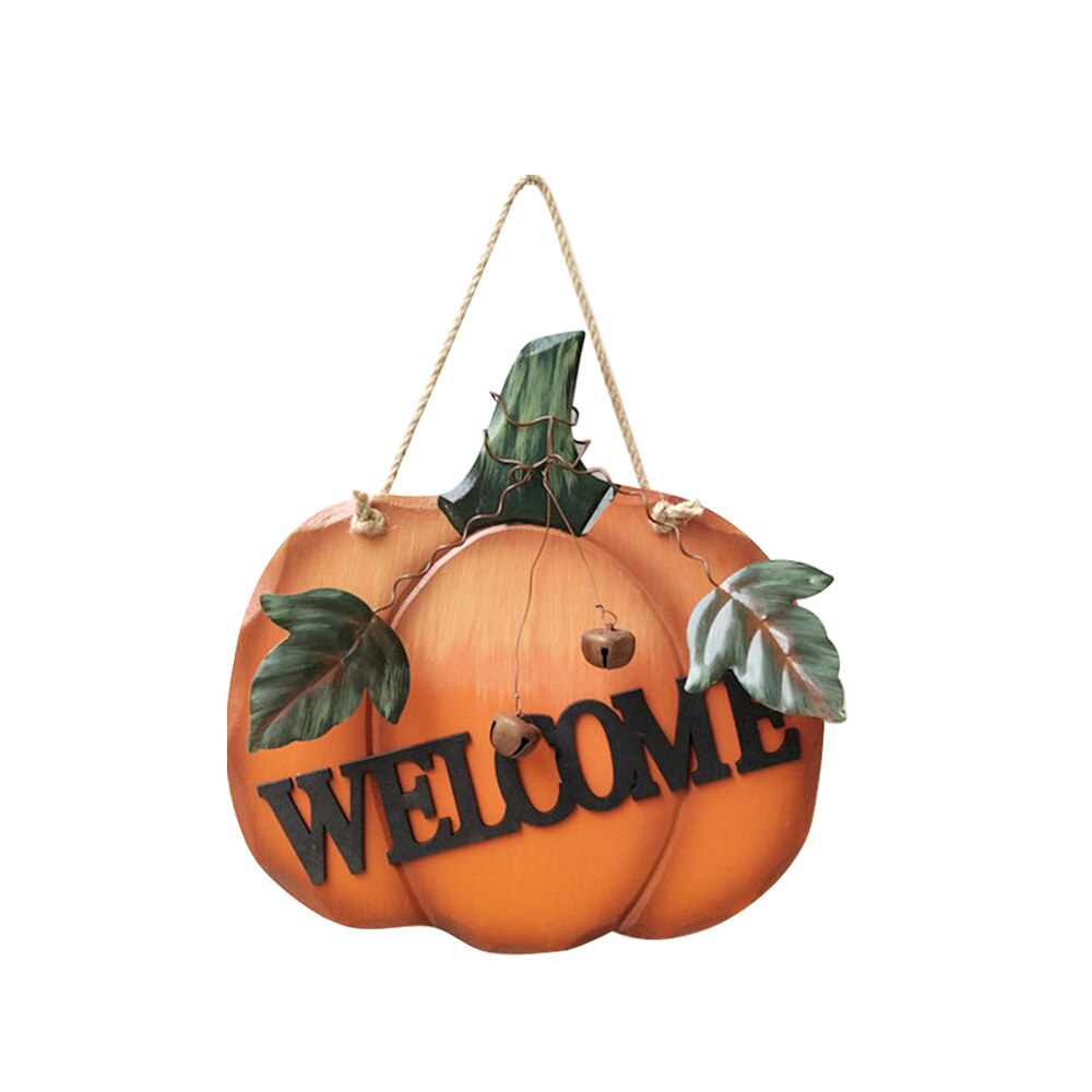 Wanddecoratie Houten Welkomstbord - Pompoen Rustiek Herfst Huis Sieraad: Default Title