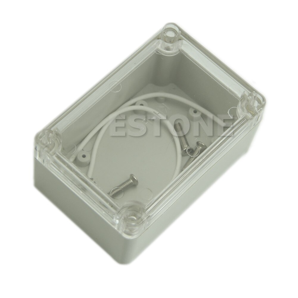 Boîtier transparent étanche en plastique pour boîtier de projet électronique, 1 pièce