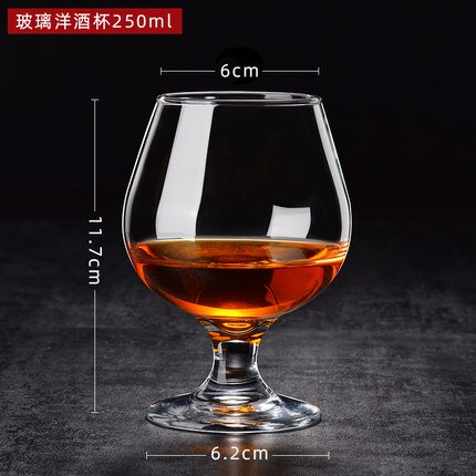 Copa de vino tinto de estilo europeo, vaso de cristal clásico, Brandy, cóctel, whisky, cerveza, Vodka, Margarita, Bar, Drinkwar: 250ml 1pcs