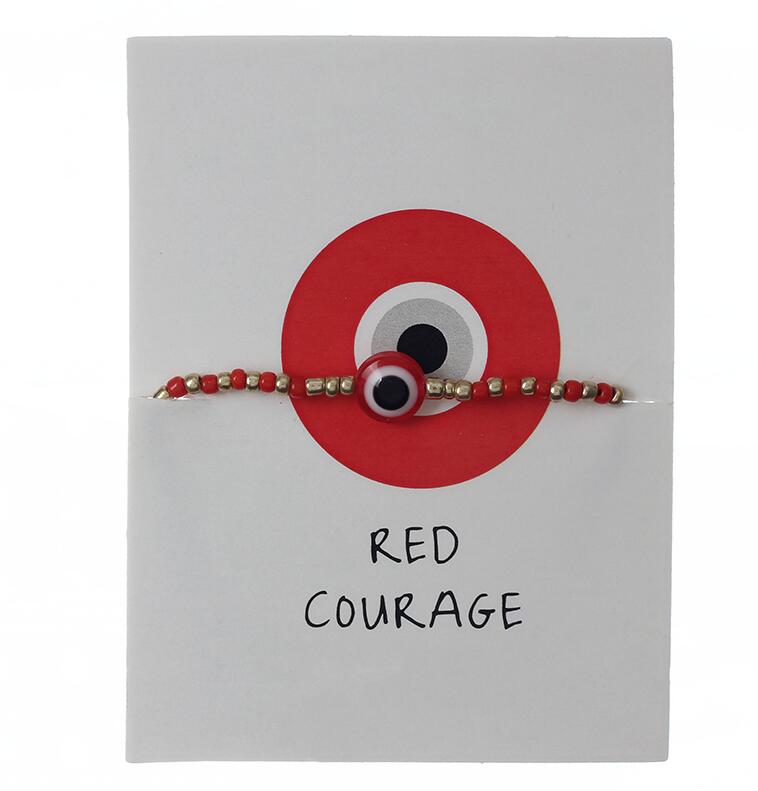 MEIBEADS MIYUKI Bunte böse Auge Samen Armbänder Pulseras Türkische böse Auge Armbänder Für Frauen Bohem Bileklik Sommer Schmuck: rot