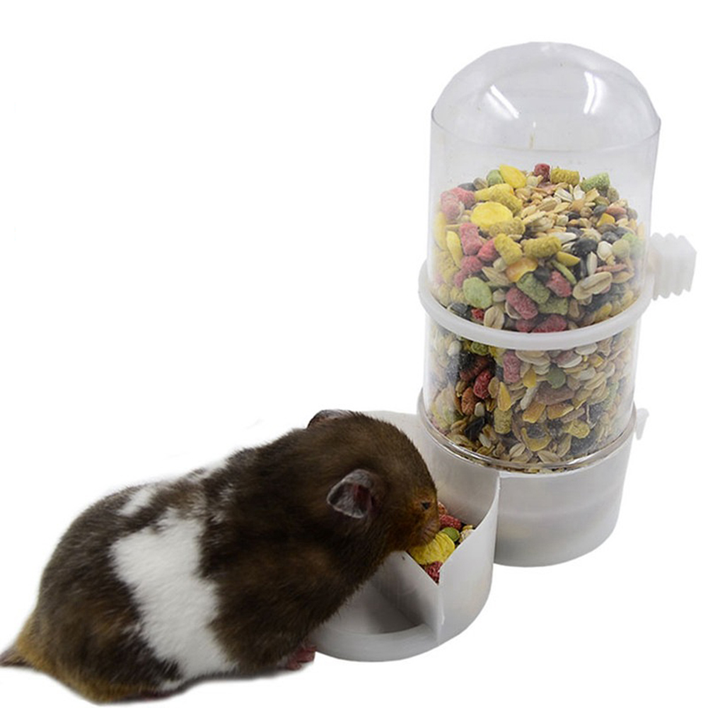 Small Pet Rabbit Guinea Pig Hedgehog Squirrel Bird Food Dish Bowl Hamster Mice Feeding Automatic Feeder Dispenser Accessories