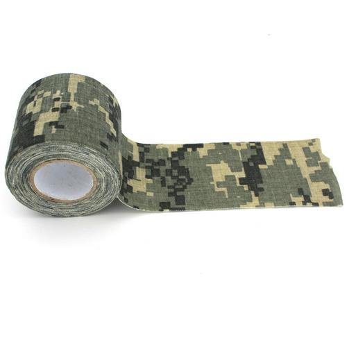 4.5 x 500cm udendørs camouflage tape camouflage stealth tape vandtæt wrap holdbart tilbehør: Sort