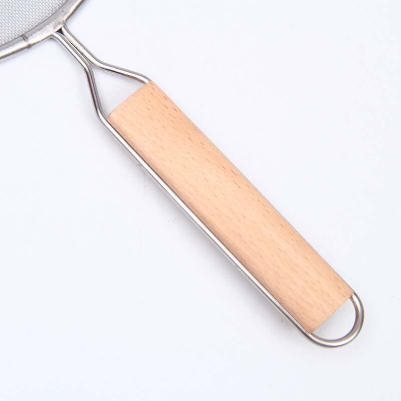 21cm/25cm/29cm/33cm Stainless Steel Splatter Screen Mesh Pot Cover Silver Oil Frying Pan Lid With Wooden Handle Cooking Tools