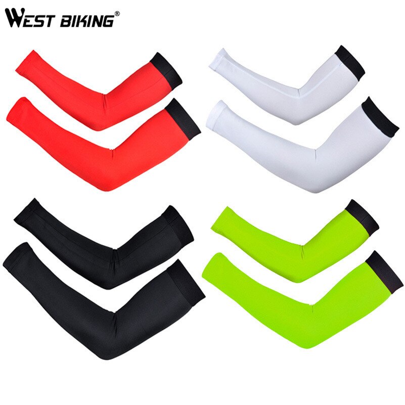 West Fietsen Fietsen Arm Mouwen Snel Droog Zon Bescherming Ademend Elleboog Arm Cover Wandelen Sport Veiligheid Mannen Vrouwen Arm Warmers