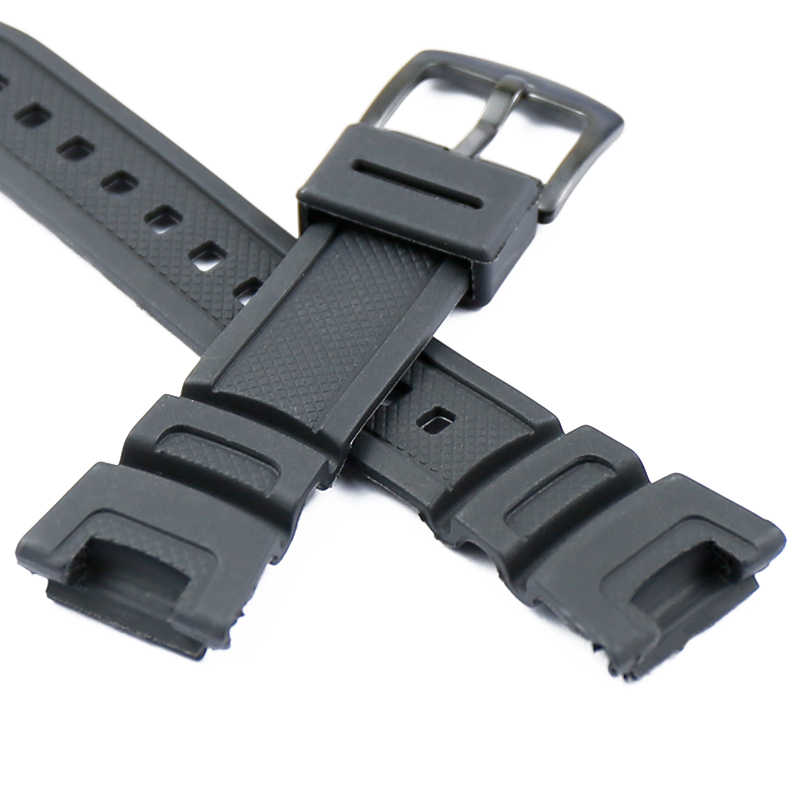 Watch accessories resin strap men's pin buckle for Casio SGW-100 outdoor sports waterproof rubber strap women watch band
