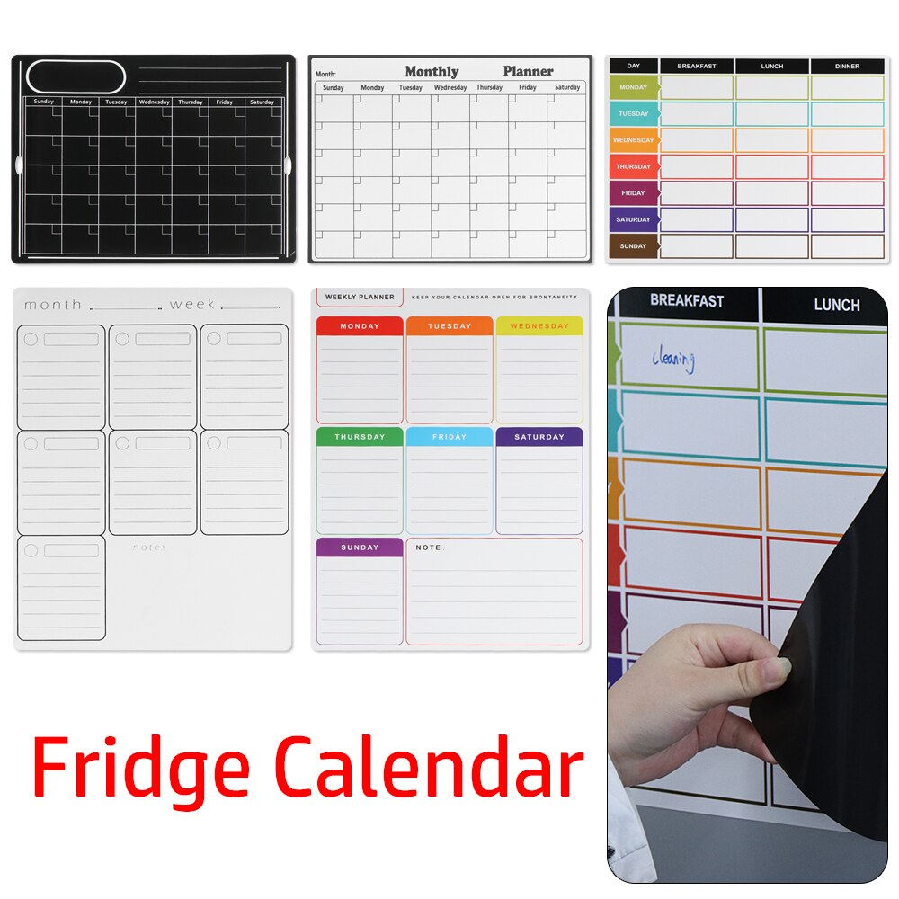 A3 Size Herbruikbare Plan Schema Koelkast Kalender Magnetische Wekelijkse Schema Erase Board Memo Georganiseerd Dagelijkse Agenda Office