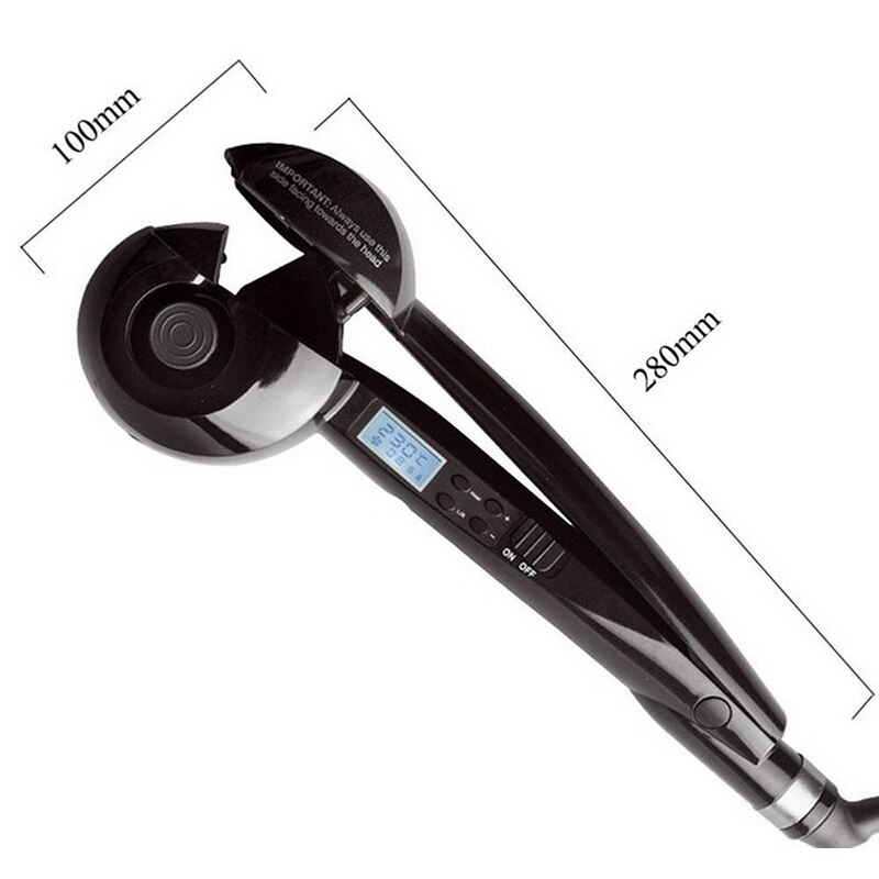 Monofunctional LCD Screen Ceramic Hair Curler Magic Hair Curl Styler Tools For Women Electric Hair Styling Machine Wand Curler