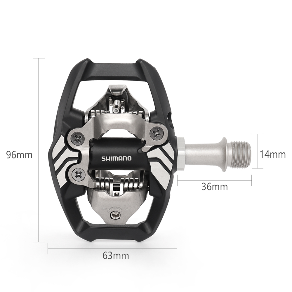 SHIMANO DEORE XT PD M8020 Selbstsichernde Fahrradpedale Erweitern Sie Plattform-Verriegelungspedale für MTB-Fahrrad mit SH51-Stollen Originalteilen