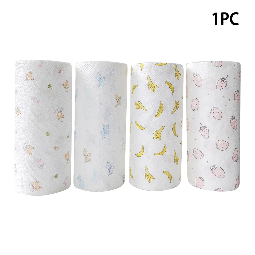 1 Pcs Bear Printing Roll Papieren Handdoek Leuke Cartoon Core Bad Toilet Roll Paper 3-Lagen Tissue Wetable Huishouden toiletpapier: 1 Roll