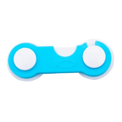 Serrure d'armoire de sécurité pour enfants, 5 pièces, Protection pour bébé, verrouillage de porte d'armoire en plastique: New blue