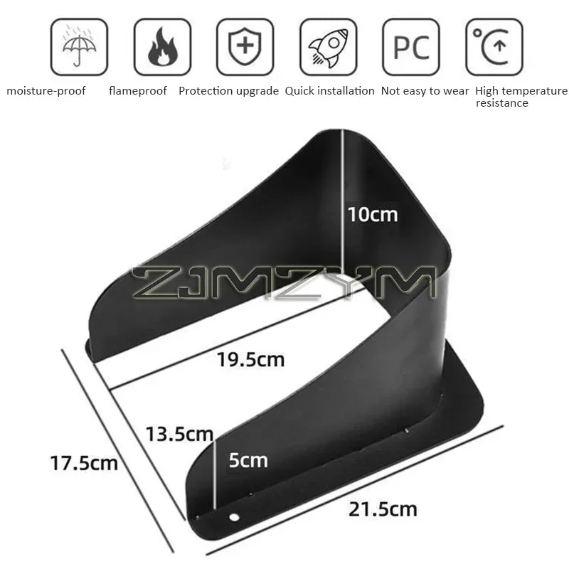 Rainproof Cover Waterproof Case Plastic Rain Protector Protection for Access Control Keypad Doorbell Card Reader Sun Shell: green