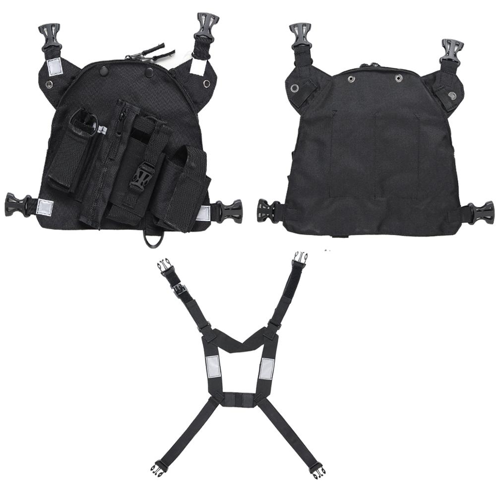 ABBREE-funda de transporte para Walkie talkie, arnés de pecho, bolsa de bolsillo, para Baofeng UV-5R, UV-82, UV-9R, TYT, TH-UV8000D, Yaesu