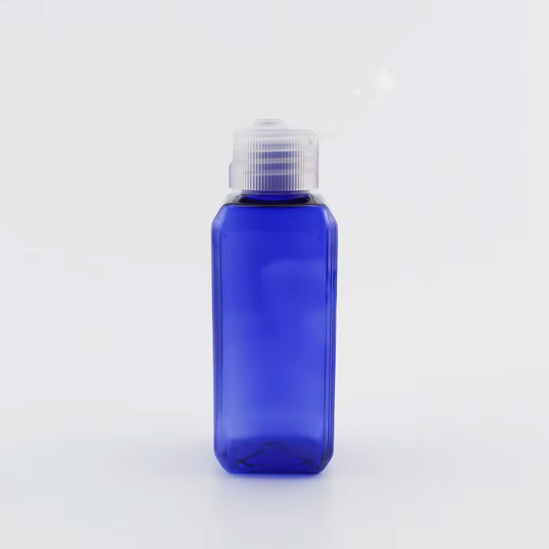 30 stk. 50ml tomme 100ml firkantede plastflasker med skrukork, reisebeholdere til kosmetikk, prøveemballasje til personlig pleie: Oransje / 100ml