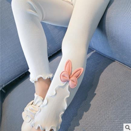 Ondergoed leggings meisjes kinderleggings grijs wit herfst schattige kleding: Neon / L 110 to 120cm