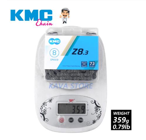 KMC-cadena para bicicleta de montaña o carretera, accesorio para bici en caja, X8, X9, X10, X11, X12, HV408, Z8.3, X8PL, Z9, X9L, X11EL, 116L/118L/126 eslabones: Z8.3 Silver