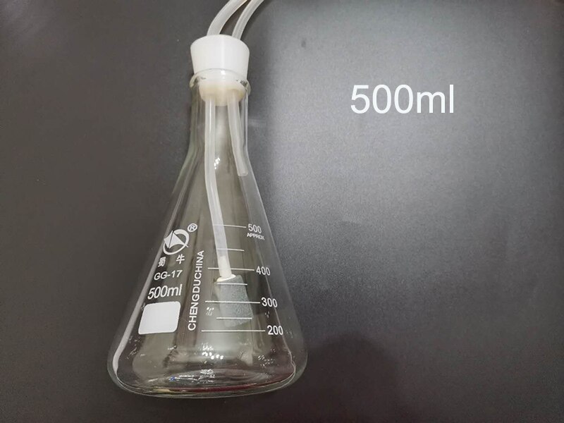 500ml/ 1000ml Ozone Glass Bottle For Ozone Water And Ozone Oil: Light Grey