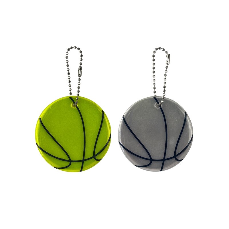 MEILITE-porte-clés réfléchissants bougies | 500 porte-clés de basket-ball, pendentif de , accessoires de clés pour la sécurité routière
