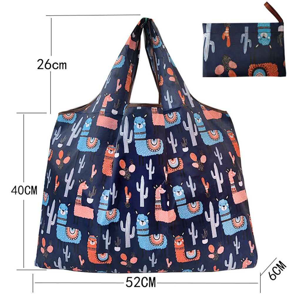 Reusable Eco-Friendly Grocery Foldable Shopping Bags Small Size Premium Slight Duty Folding Tote Bag With Handle: Style 2