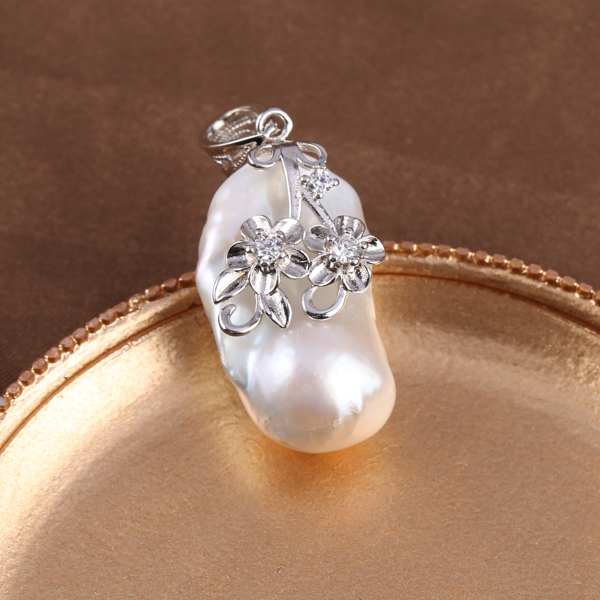 Pendentif en Perle Blanche Baroque d'Eau Douce Naturelle, Bijoux de 30x20mm, Collier de Bricolage, Boucles d'Oreilles, Accessoires, pour Femme