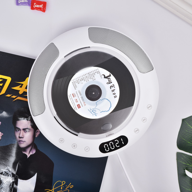 Wall Mounted Cd Player Home Player Surround Sound Fm Radio Bluetooth Usb Easy To Carry Remote Control Play Music Cd Player