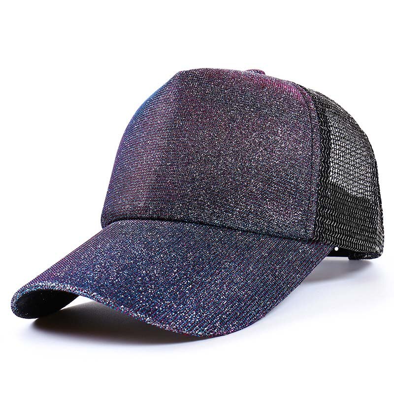 Casual Baseball Cap Unisex Verstelbare Mens Vrouwen Cap Shiny Gradiënt Kleur Hoed Multi Kleur Sport Caps Koppels Mesh Hoed Voor volwassen: 6