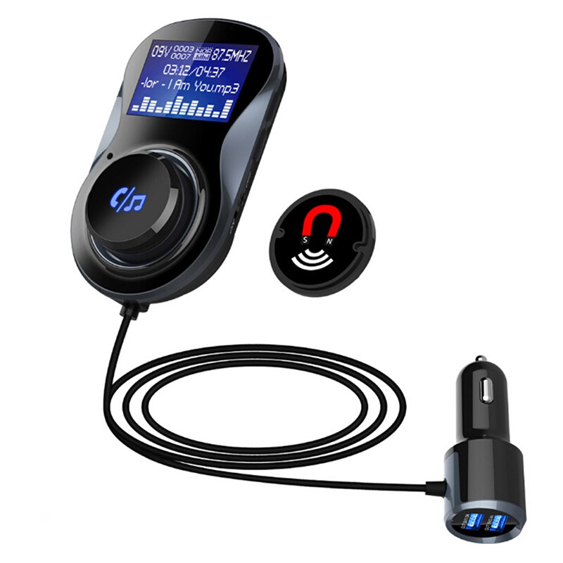 1pc Audio Car Mp3 Player Bluetooth FM Transmitter with LCD Display Wireless In-Car FM Modulator Handsfree Bluetooth