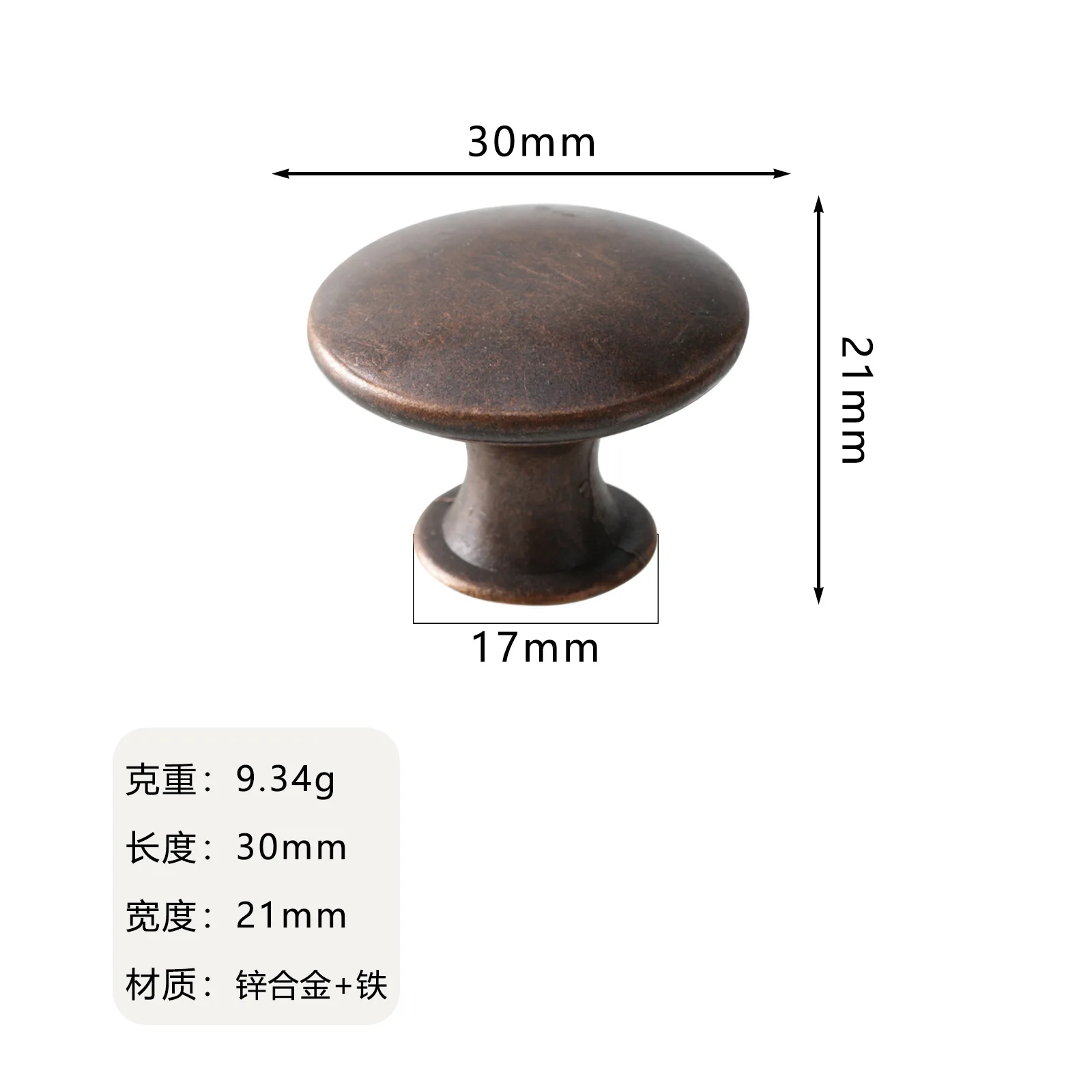 Retro Pull Griffe Bronze Ton Legierung Küche Schublade Schrank Tür Knöpfe Möbel Hardware Beschläge Schrank Griff Heißer: Black